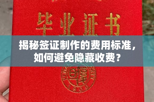 弋江揭秘签证制作的费用标准，如何避免隐藏收费？