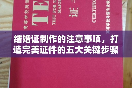 恒山结婚证制作的注意事项，打造完美证件的五大关键步骤